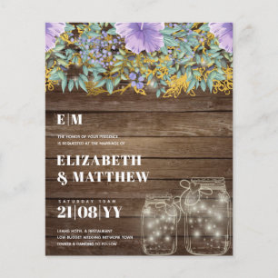 Niedrigster Haushalt Hochzeitsslima-FLYER Purple F Flyer