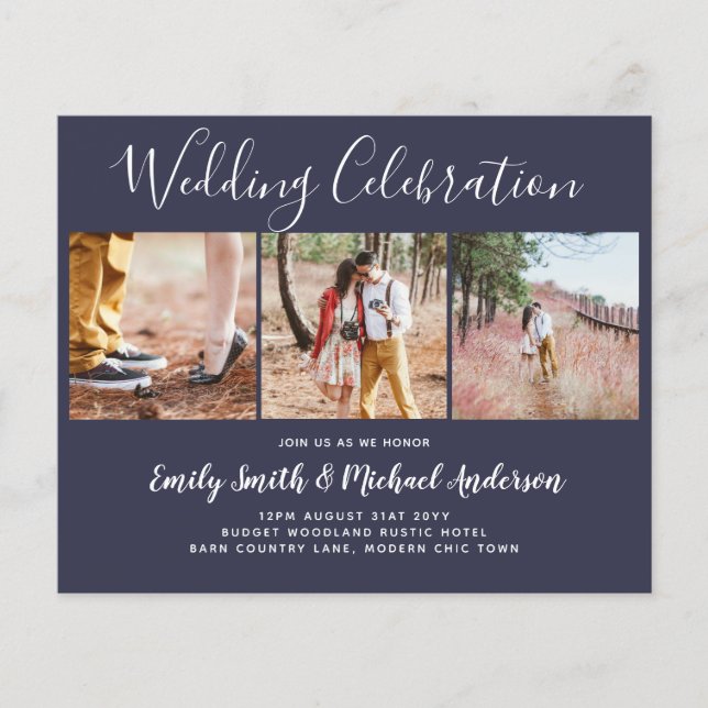 Niedrigster Preis Hochzeitbudget Foto Collage Flye Flyer (Vorne)
