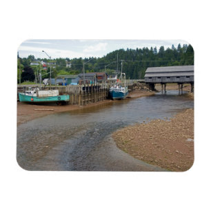 Niedrigwasser an der Bay of Fundy bei St. Martins, Magnet