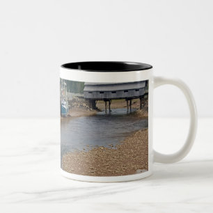 Niedrigwasser an der Bay of Fundy bei St. Martins, Zweifarbige Tasse