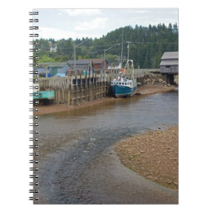 Niedrigwasser an der Bay of Fundy in St. Martins, Notizblock