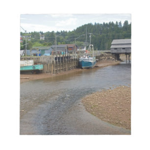 Niedrigwasser an der Bay of Fundy in St. Martins, Notizblock