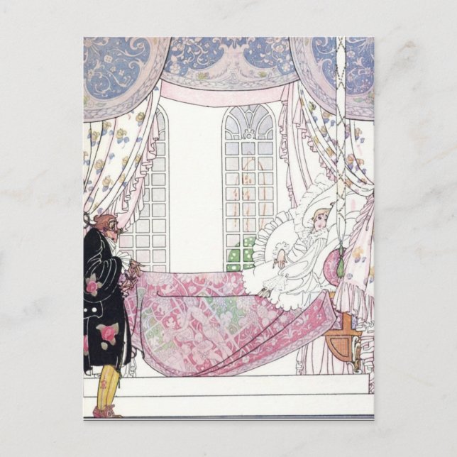 Nielsen in Pulver und Crinoline Postkarte (Vorderseite)