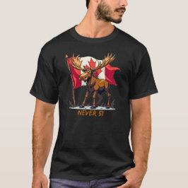 Niemals 51, Elch, kanadischer Ahornblättriger Ahor T-Shirt