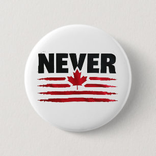 Niemals 51. kanadischer Amerikaner Trump Politisch Button