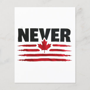 Niemals 51. kanadischer Amerikaner Trump Politisch Flyer