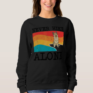 Niemals allein wandern Berger Picard Grafik Wander Sweatshirt