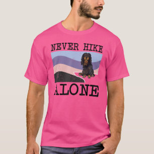 Niemals allein wandern Englisch Toy Spaniel Hundwa T-Shirt