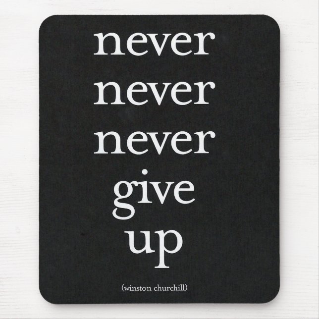 Niemals aufgeben mousepad (Vorne)