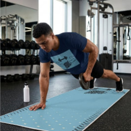 Niemals Aufgeben Workout und Training Yogamatte