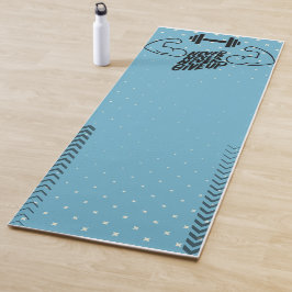 Niemals Aufgeben Workout und Training Yogamatte
