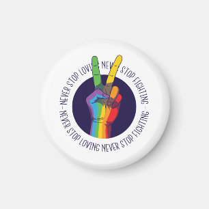 Niemals aufhören zu lieben nie aufhören, LGBTQ Fri Magnet