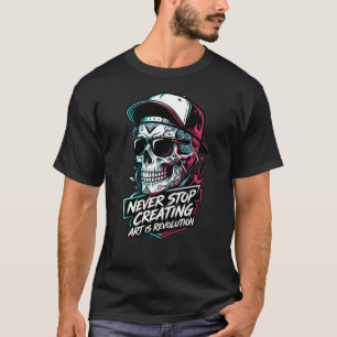 Niemals Aufhörend Kreatives Shirt Art Ist Revoluti