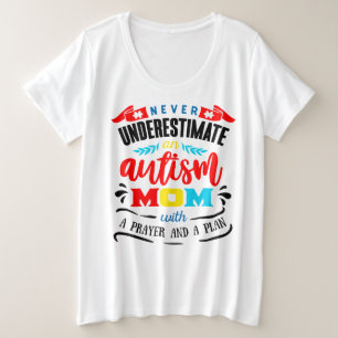 Niemals Basic T-Shirt für Frauen in Übergrößen