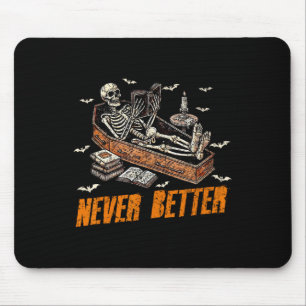 Niemals besser Sonneneletlesen Buch in Coffin Mousepad