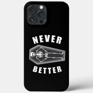 Niemals besser tot im Inneren Skelett Halloween Case-Mate iPhone Hülle