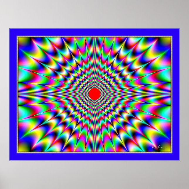 Niemals die optische Illusion des Sonnenscheins be Poster (Vorne)