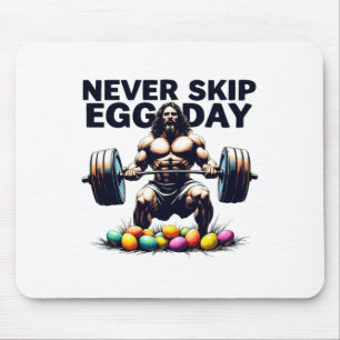 Niemals Egg Day T-Shirt überspringen Lustiger Jesu Mousepad