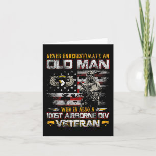 Niemals einen alten Mann 101. Airborne Veteranen u Karte