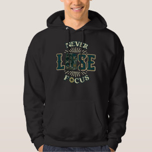 Niemals Fokus verlieren Foto Landschaft Bild Fotog Hoodie
