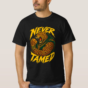 Niemals gezähmter athletischer Leopard-Boxer T-Shirt