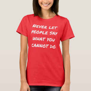 Niemals Menschen sagen lassen Basic T-Shirt für Fr