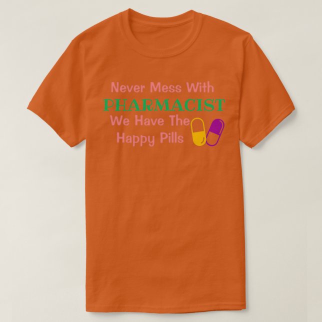 Niemals mit dem pharmakokinetischen Fan-Design T-Shirt (Design vorne)