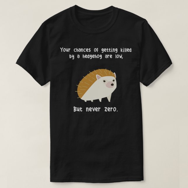 Niemals Null-Igel T-Shirt (Design vorne)