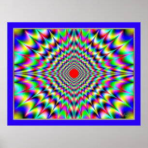 Niemals Schluss mit der optischen Illusion des Son Poster