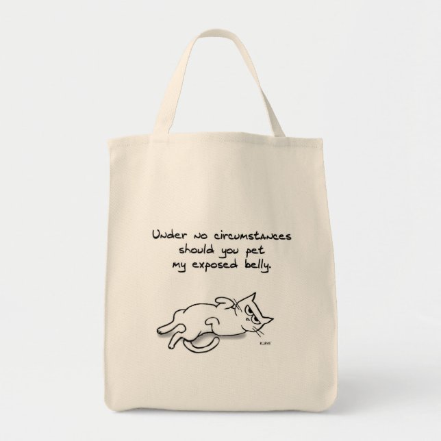 Niemals Tierchen - Funny Market Tasche (Vorne)