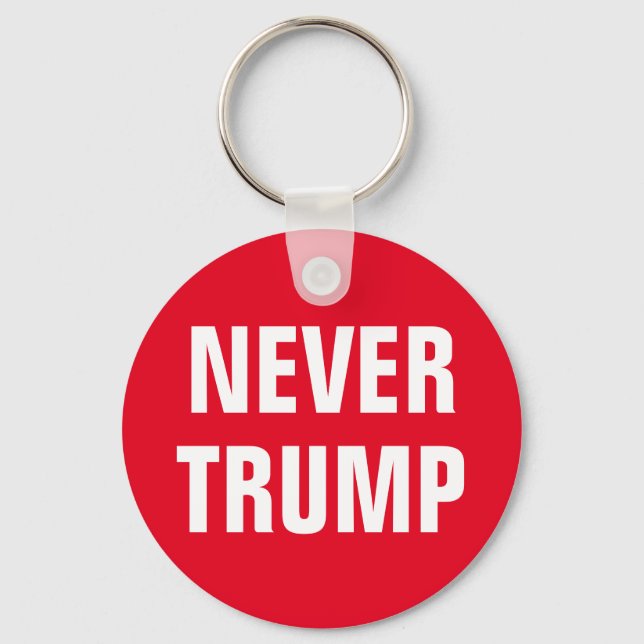 NIEMALS TRUMP SCHLÜSSELANHÄNGER (Vorderseite)