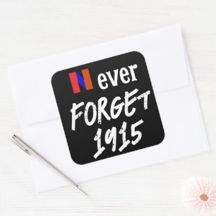 Niemals vergessen 1915 Aufkleber