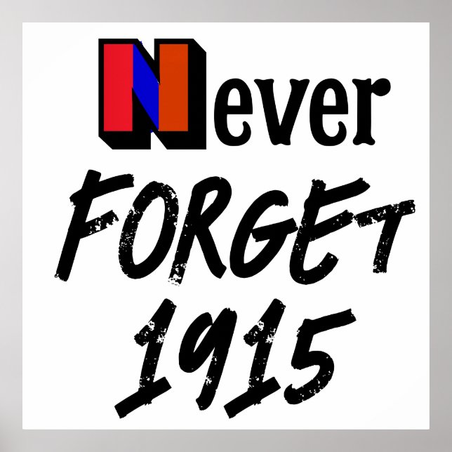 Niemals vergessen 1915 Poster (Vorne)