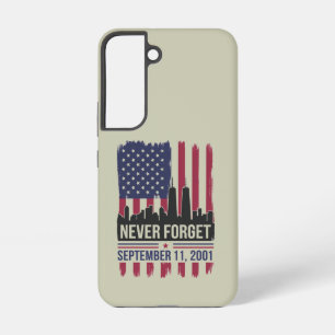 Niemals vergessen September 11 2001 Gedenktag USA Samsung Galaxy Hülle