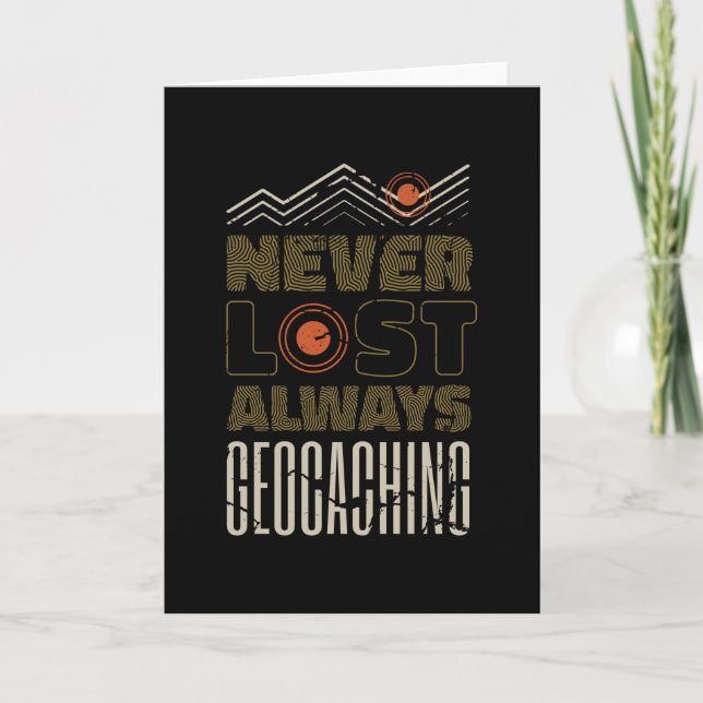 Niemals verloren Geocacher Karte (Vorderseite)