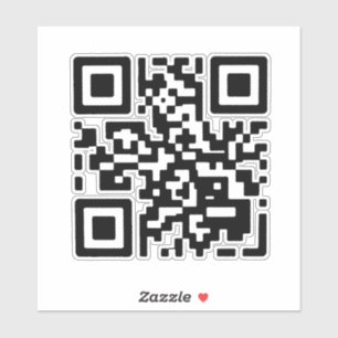 Niemals werde ich dich aufgeben QR-Code,niemals wi Aufkleber