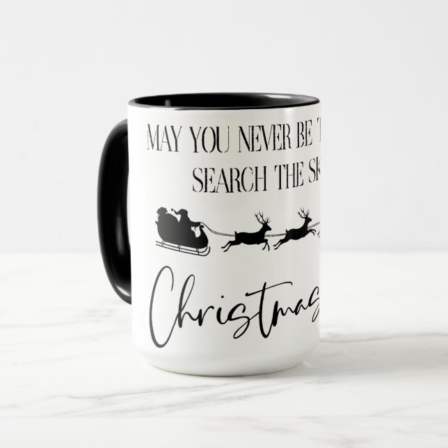 Niemals zu alt Weihnachten Kaffee Tasse Cup (Vorderseite Links)