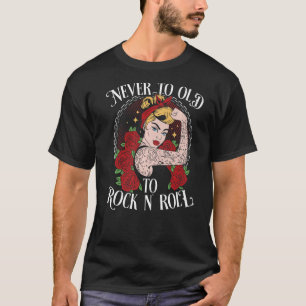Niemals zu alt zum Rock N´Roll Rockabilly Premium T-Shirt