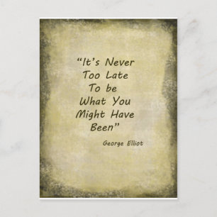 Niemals zu Lage George Elliot Postkarte