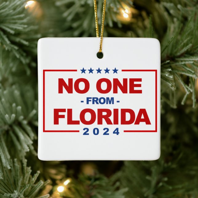 Niemand aus Florida 2024 Keramikornament (Baum)