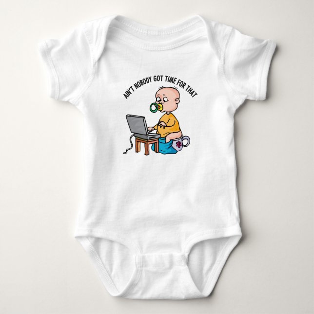 Niemand-Baby Jersey Bodysuit Baby Strampler (Vorderseite)