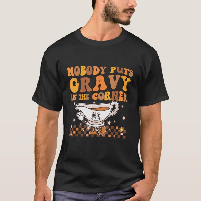 Niemand bringt Gravur in die Ecke Funny Erntedank T-Shirt (Vorderseite)