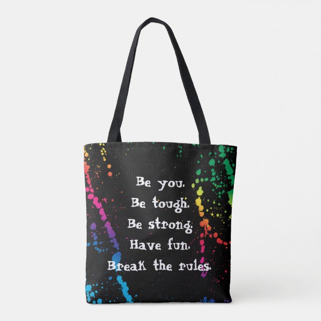 [Niemand erinnert sich an ein gutes Mädchen] Paint Tasche (Rückseite)