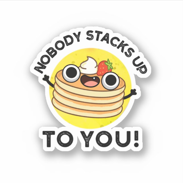 Niemand hält dir einen lustigen Pancake Pub auf Aufkleber (Vorderseite)