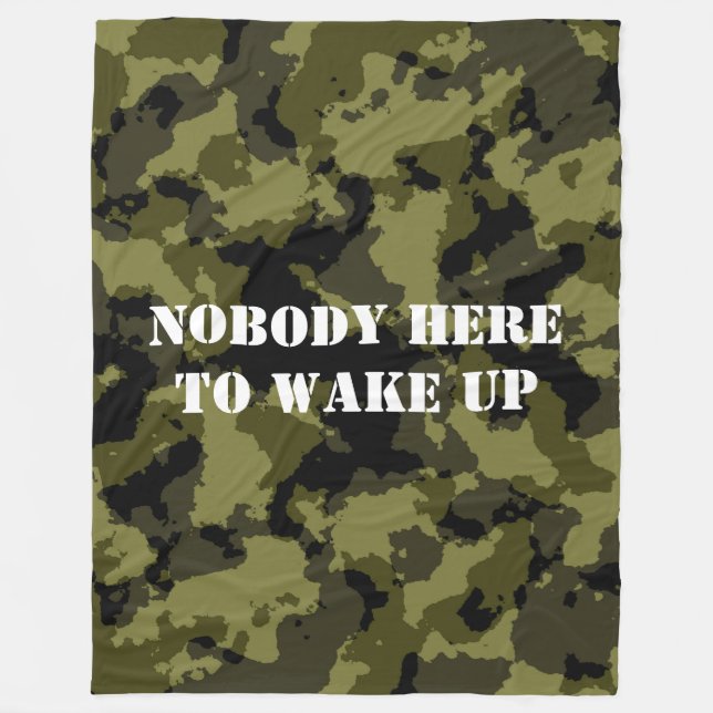 Niemand hier, um wecken fleecedecke (Vorderseite)