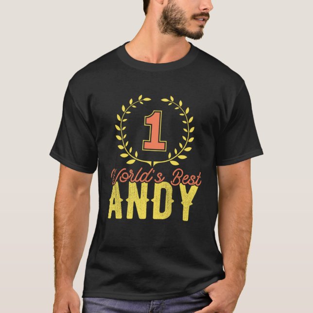 Niemand in der Welt der beste Andy T-Shirt (Vorderseite)