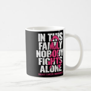 Niemand in dieser Familie kämpft allein Brustkrebs Kaffeetasse