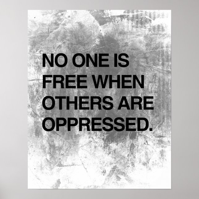 NIEMAND IST FREI, WENN ANDERE GEGENSTAND SIND. POSTER (Vorne)