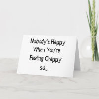NIEMAND IST GLÜCKLICH, WENN "DU GEFÜHL KRAPPY BIST