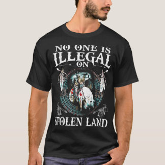 Niemand ist illegal auf gestohlenen Land T-Shirt G
